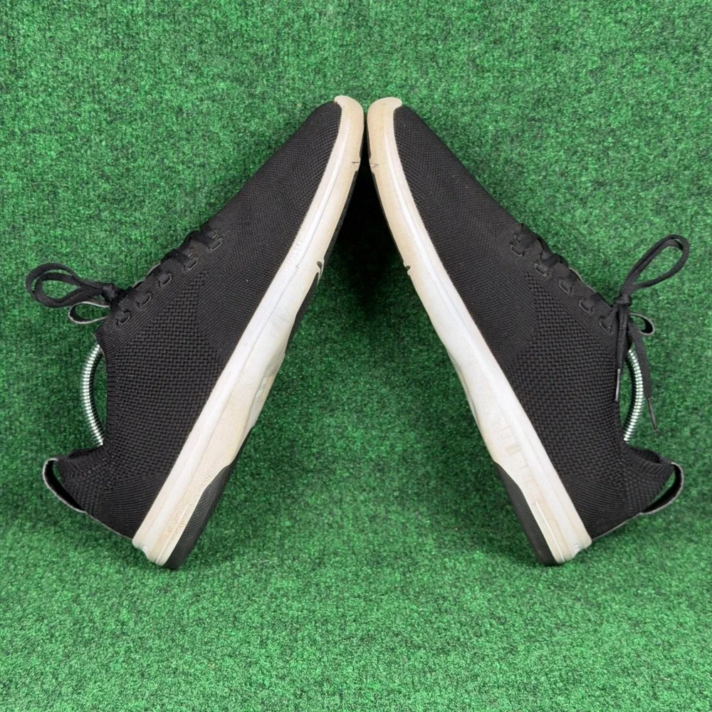TravisMathew The Daily Knit Sneaker Men 11 Black White Athletic Golf Work Casual
